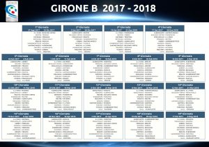 Lega Calcio, Calendario Girone B